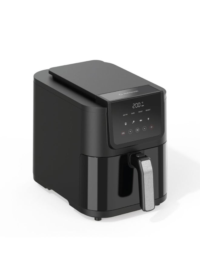 nutricook 7-Program Slim Air Fryer 5 L 1500 W NC-AFS100 Black and Silver - Image 1