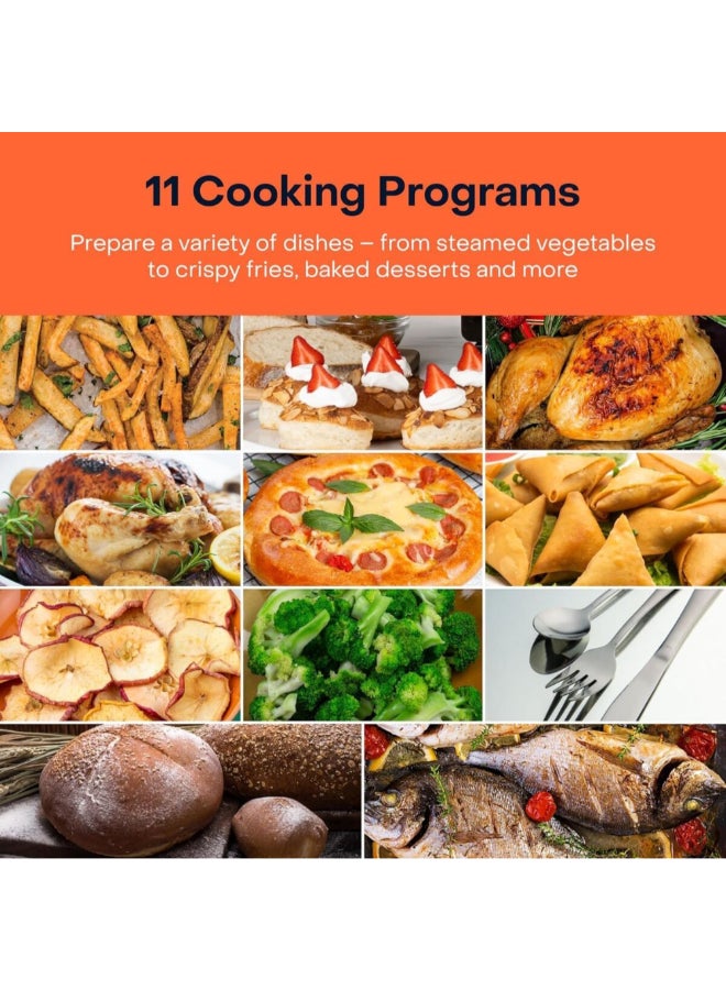 nutricook 1600W Steami Steam + Air Fryer Oven 24 L 1600 W NC-ST01K Black - Image 5