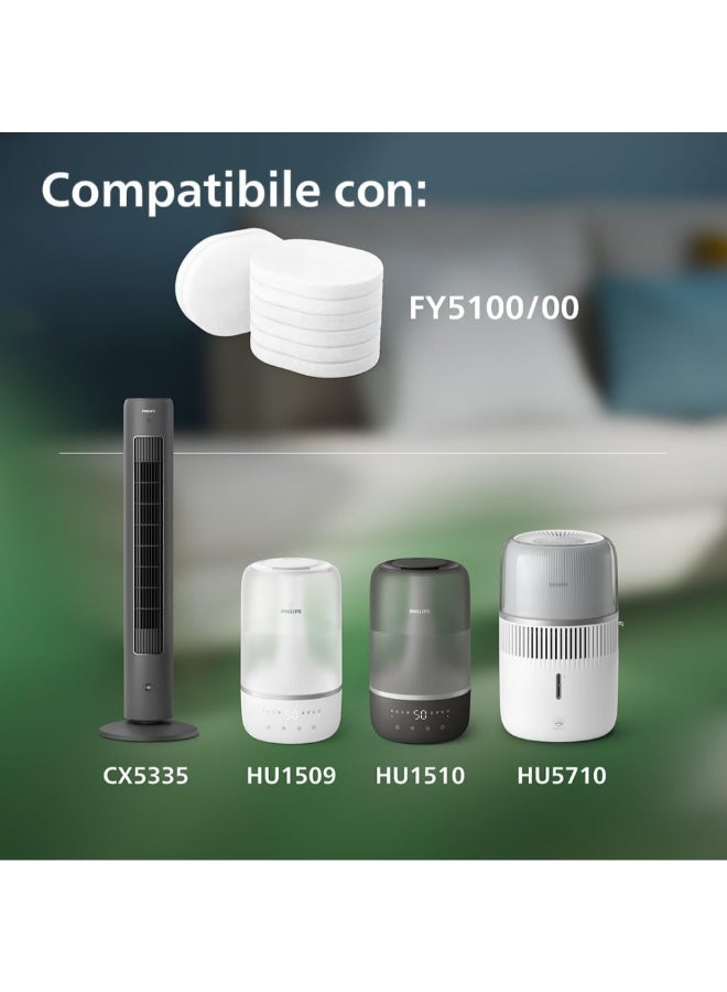 Philips Genuine Replacement Aroma Pads for Humidifiers 0.4 x 2.6 x 2 cm FY5100/00 White - Image 3