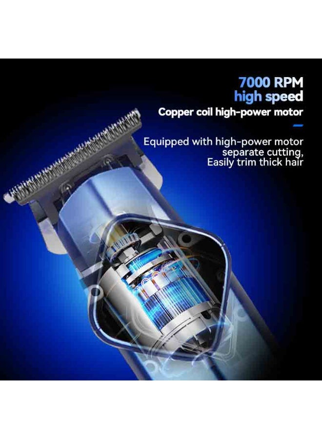 كيمي KM-1777 Professional Shaver and Trimmer with Digital Display and Multiple Combs - Image 4