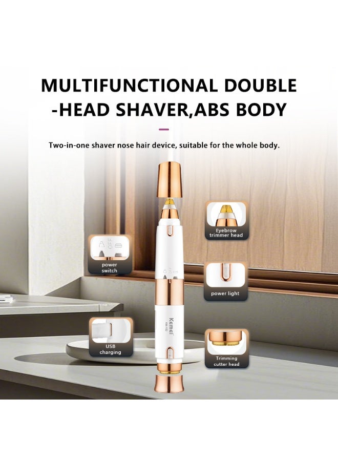 Kemei KM-152 Facial and Eyebrow Hair Removal Device for Women - Image 3