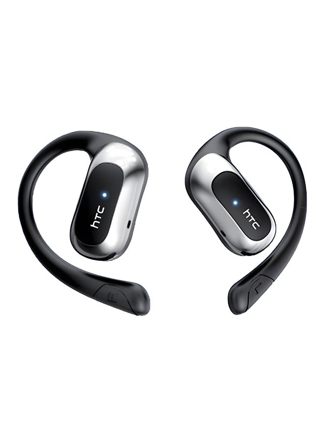 إتش تي سي NE21 OWS Wireless Earbuds, Bluetooth 5.4, AI Translator Earphones, Open-Ear Sport Design, ENC Noise Reduction, HD Bass Sound, Touch Control, Lightweight, 50-Hour Battery Life, Black black - Image 4