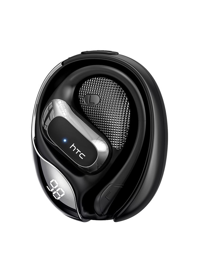 إتش تي سي NE21 OWS Wireless Earbuds, Bluetooth 5.4, AI Translator Earphones, Open-Ear Sport Design, ENC Noise Reduction, HD Bass Sound, Touch Control, Lightweight, 50-Hour Battery Life, Black black - Image 2