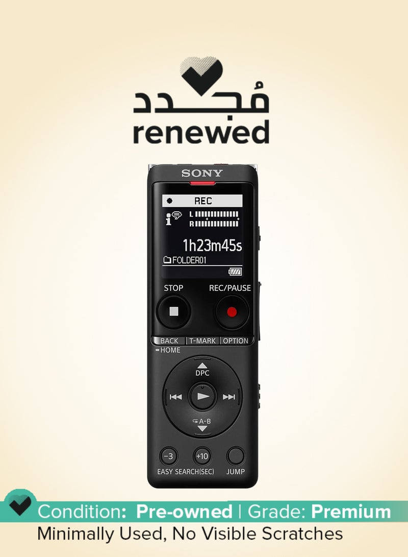 Sony Renewed - Light Weight Voice Recorder ICD-UX570F black - Image 1