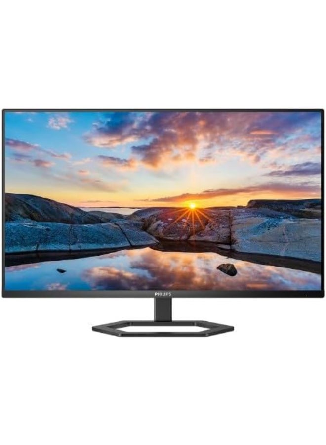 Philips 32E1N5800LA is a 31.5-inch 4K UHD (3840 x 2160) VA monitor designed for productivity and entertainment, featuring a 60Hz refresh rate, 4ms response time, and 300 cd/m² brightness. Black - Image 1