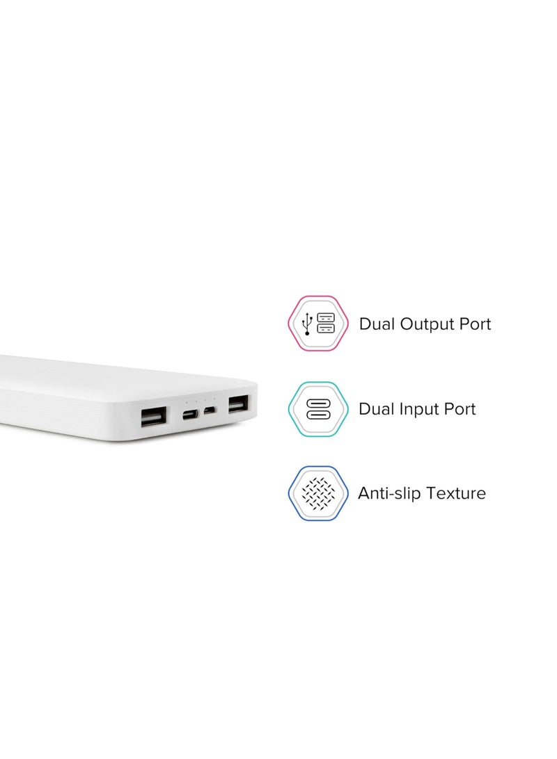 Xiaomi Renewed - 10000mAh Lithium Polymer Power Bank white - Image 3