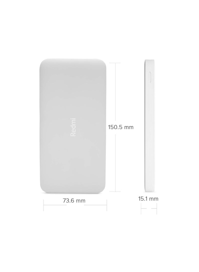 Xiaomi Renewed - 10000mAh Lithium Polymer Power Bank white - Image 5