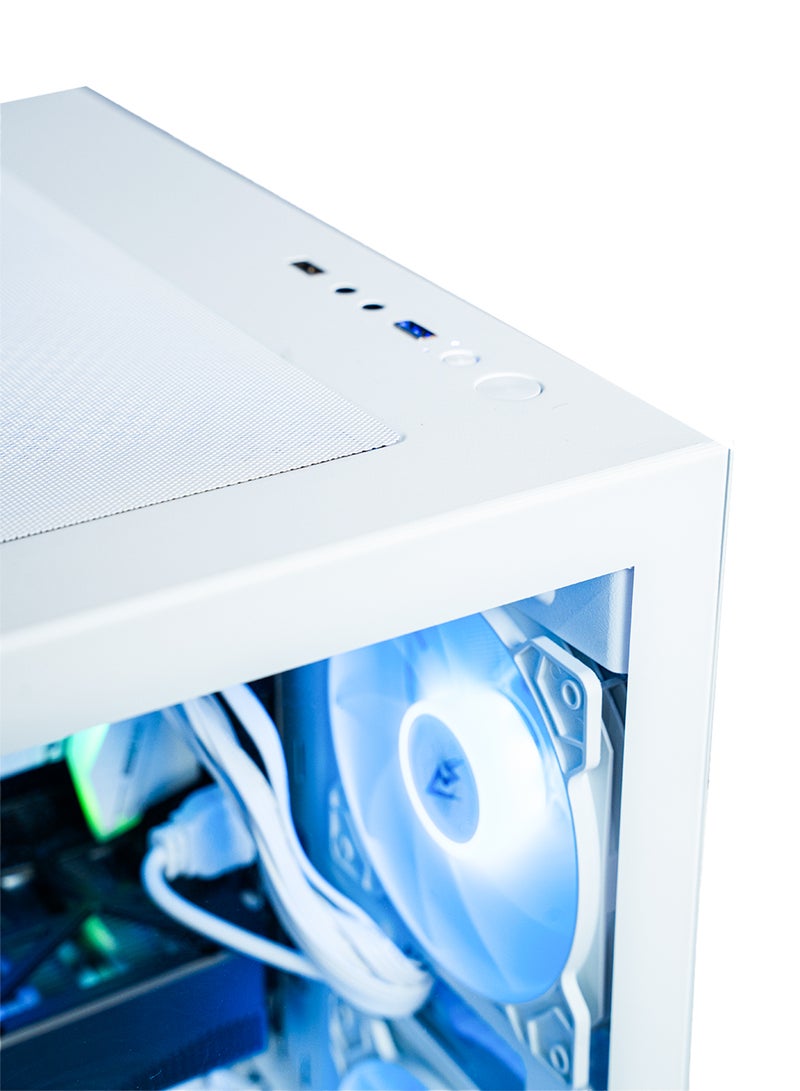 سيت أب ماستر كمبيوتر ألعاب بمعالج Intel Core i5-14400F / ذاكرة وصول عشوائي 16 جيجابايت DDR5 / قرص صلب SSD بسعة 1 تيرابايت / بطاقة رسومات Nvidia GeForce RTX 5060 Ti بسعة 8 جيجابايت / نظام التشغيل Windows 11 Pro / لون أبيض - Image 5