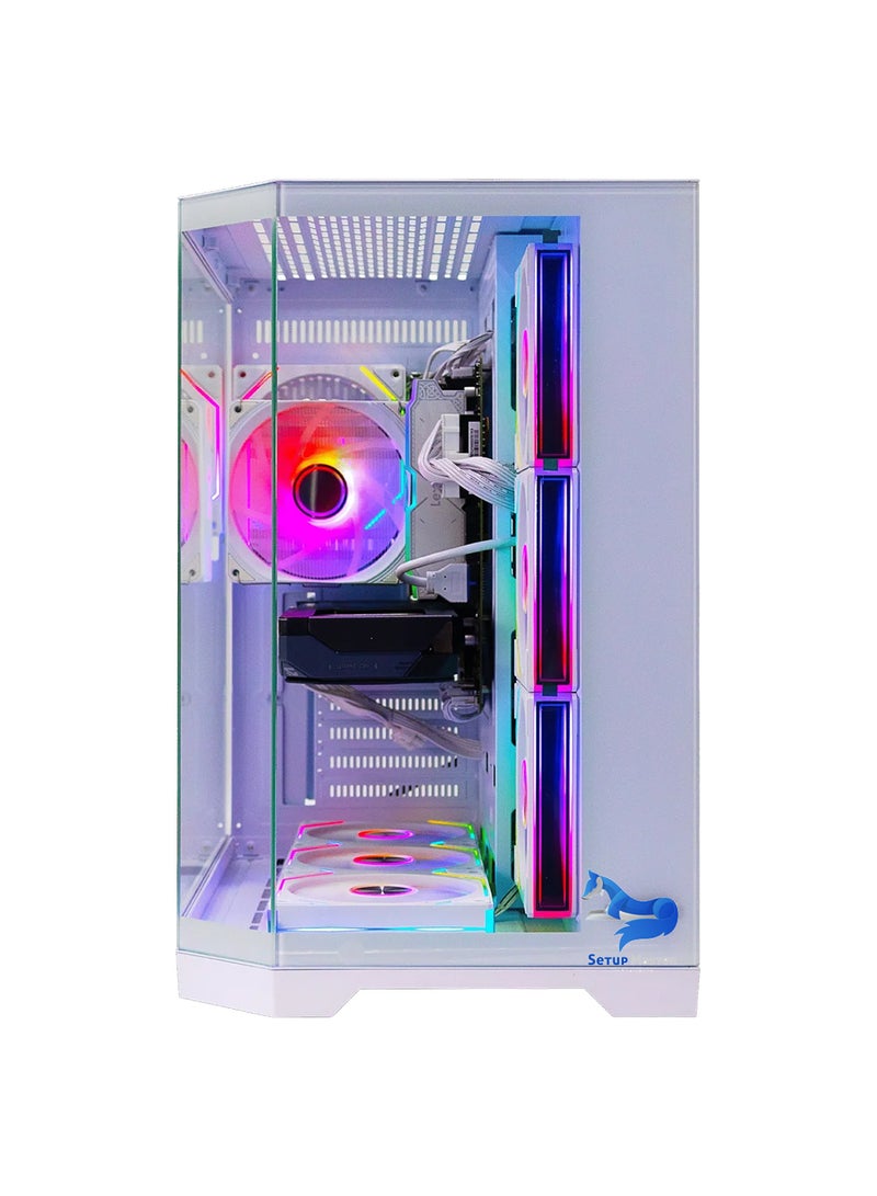 سيت أب ماستر كمبيوتر ألعاب بمعالج Intel Core i5-14400F / ذاكرة وصول عشوائي 16 جيجابايت DDR5 / قرص صلب SSD بسعة 1 تيرابايت / بطاقة رسومات Nvidia GeForce RTX 5060 Ti بسعة 8 جيجابايت / نظام التشغيل Windows 11 Pro / لون أبيض - Image 4