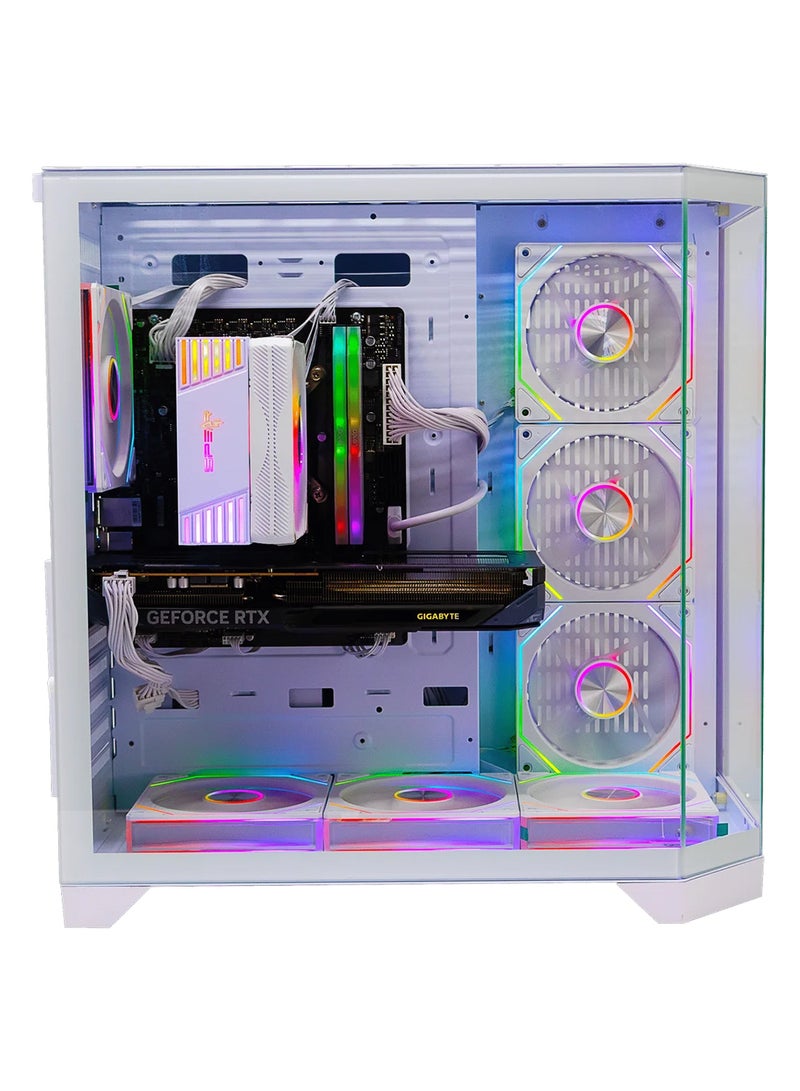 سيت أب ماستر كمبيوتر ألعاب بمعالج Intel Core i5-14400F / ذاكرة وصول عشوائي 16 جيجابايت DDR5 / قرص صلب SSD بسعة 1 تيرابايت / بطاقة رسومات Nvidia GeForce RTX 5060 Ti بسعة 8 جيجابايت / نظام التشغيل Windows 11 Pro / لون أبيض - Image 3