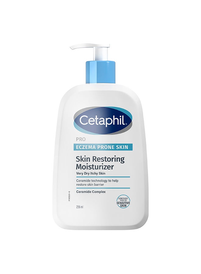Cetaphil PRO Eczema Prone Skin Soothing & Restoring Moisturizer, For Dry, Itchy, Irritated Skin , Fragrance, Soap and Parabens Free, Restoraderm , 236ml White 236ml - Image 1