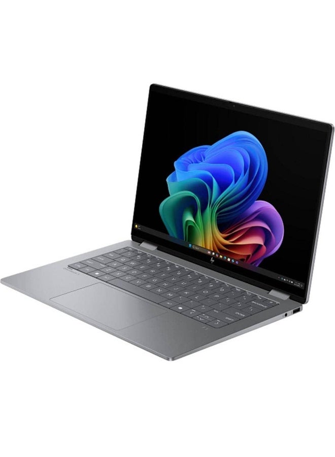 HP OMNIBOOK X FLIP Next Gen AI 14-FK0013NE / AMD Ryzen AI 7 Processor / 32GB RAM / 1TB SSD / DDR5 / 14 Inches 3K OLED Display / AMD Radeon Graphics / Windows 11 Home English/Arabic Silver - Image 4