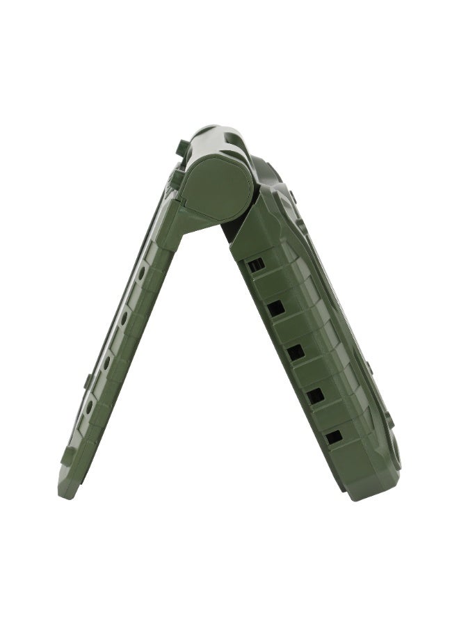 جيباس 8" Rechargeable Solar Fan-Table Box Fans with Remote Control, Smart Panel and LED Lighting/ 3 Modes, 20 Hours Working, Perfect for Home, Office, Camping, Hiking, Indoor and Outdoor Use/ 2 Years Warranty, GF21233 GREEN - Image 2