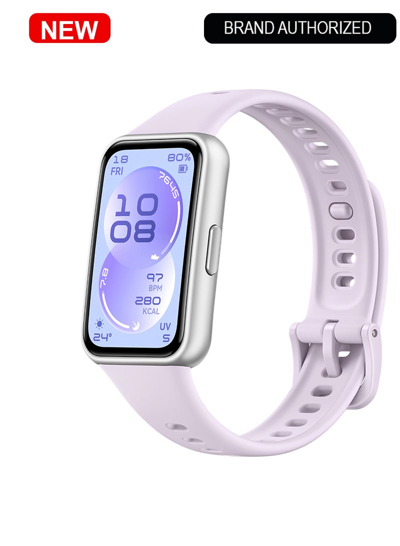 HUAWEI Band 11 Health and Fitness Tracker, Smart Watch, 24/7 Health Intelligence, HRV, Sleep Tracking, Stress Monitor, Emotional Wellbeing, Ultra-Slim, iOS & Android, Up to 14 Days Battery Life Purple - Image 1