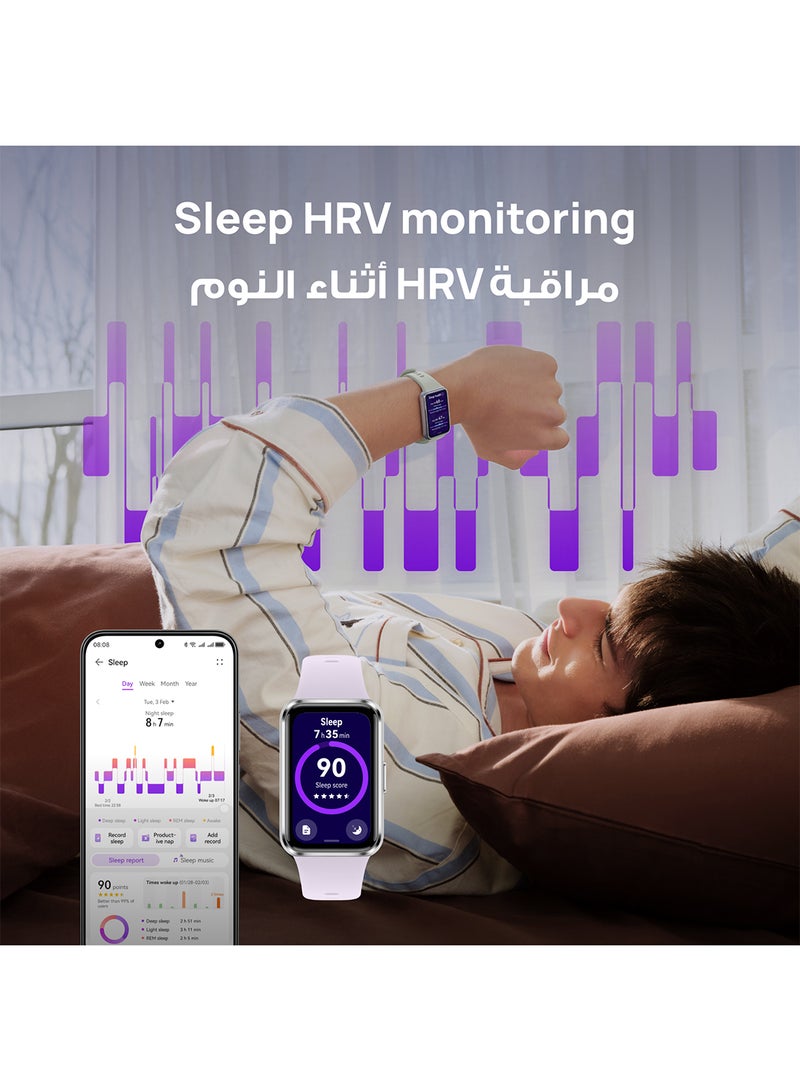 HUAWEI Band 11 Health and Fitness Tracker, Smart Watch, 24/7 Health Intelligence, HRV, Sleep Tracking, Stress Monitor, Emotional Wellbeing, Ultra-Slim, iOS & Android, Up to 14 Days Battery Life Purple - Image 4