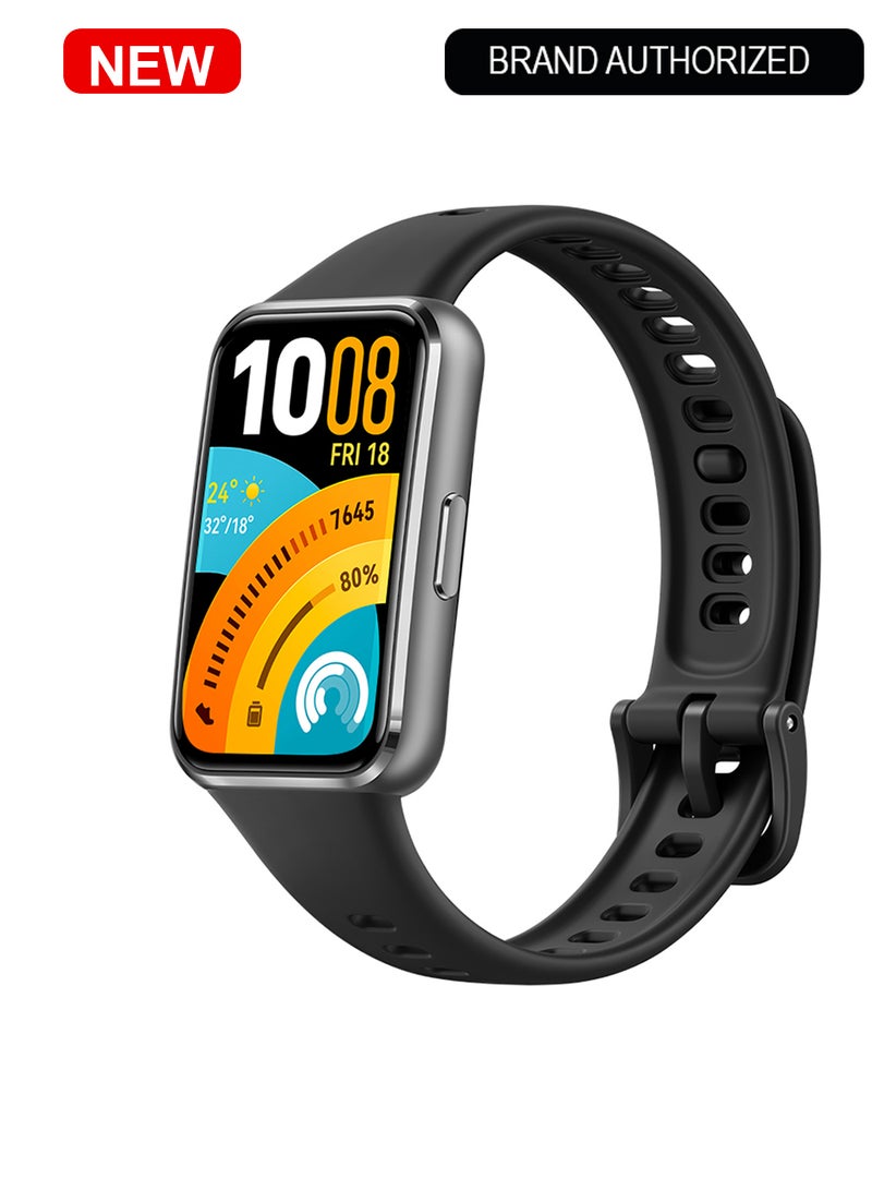 HUAWEI Band 11 Health and Fitness Tracker, Smart Watch, 24/7 Health Intelligence, HRV, Sleep Tracking, Stress Monitor, Emotional Wellbeing, Ultra-Slim, iOS & Android, Up to 14 Days Battery Life Metallic Black - Image 1