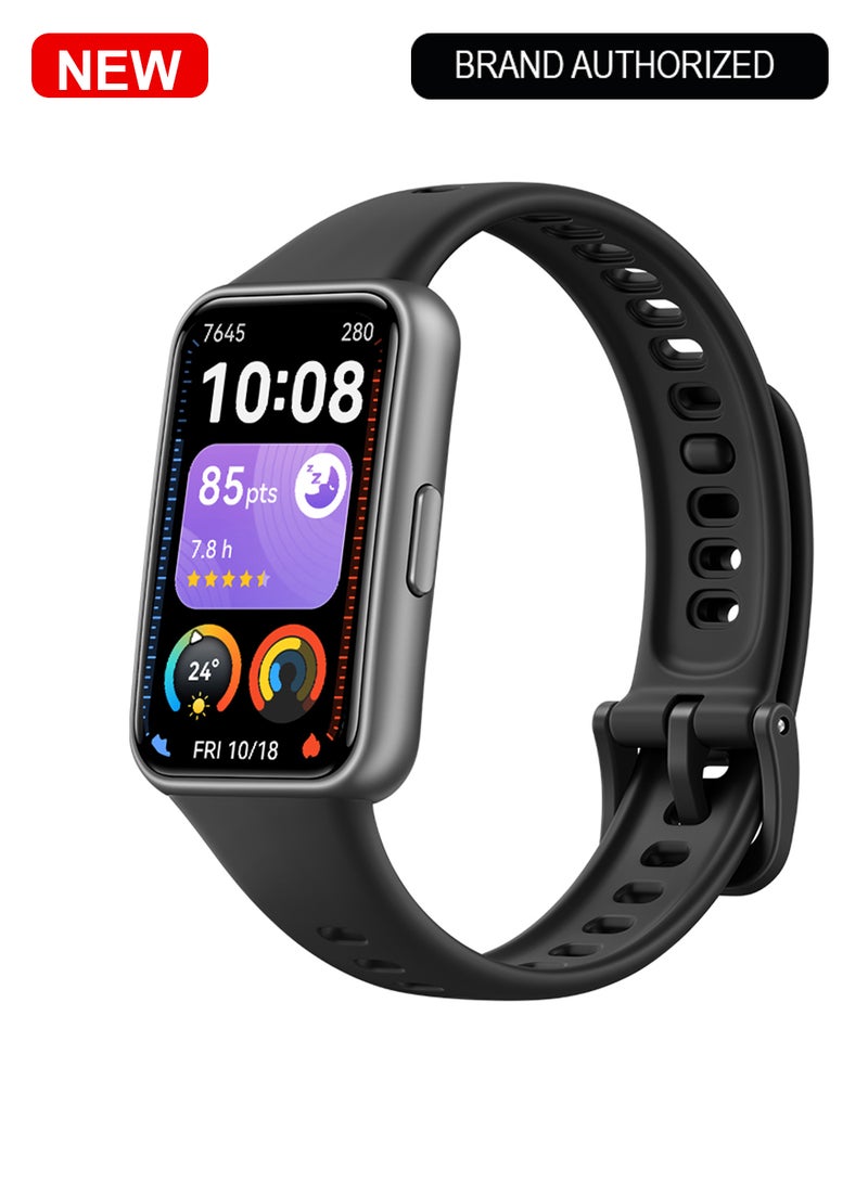 HUAWEI Band 11 Health and Fitness Tracker, Smart Watch, 24/7 Health Intelligence, HRV, Sleep Tracking, Stress Monitor, Emotional Wellbeing, Ultra-Slim, iOS & Android, Up to 14 Days Battery Life Black - Image 1