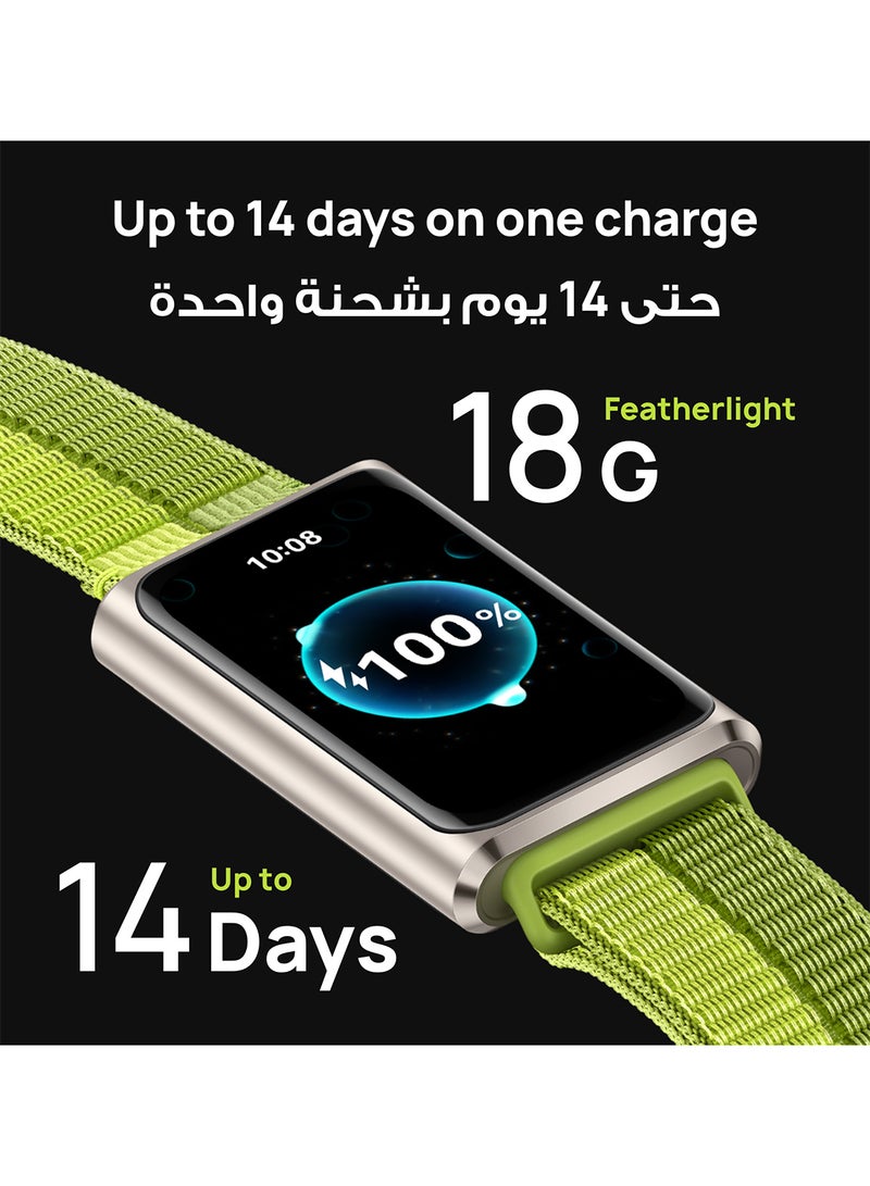 HUAWEI Band 11 PRO Smart Watch, AMOLED Display, Sleep & Stress monitoring Smart Watch, Upto 14 Days Battery, 50m Water Resistance, Precision Fitness & Health Tracker, Android&iOS compatible, Green - Image 2