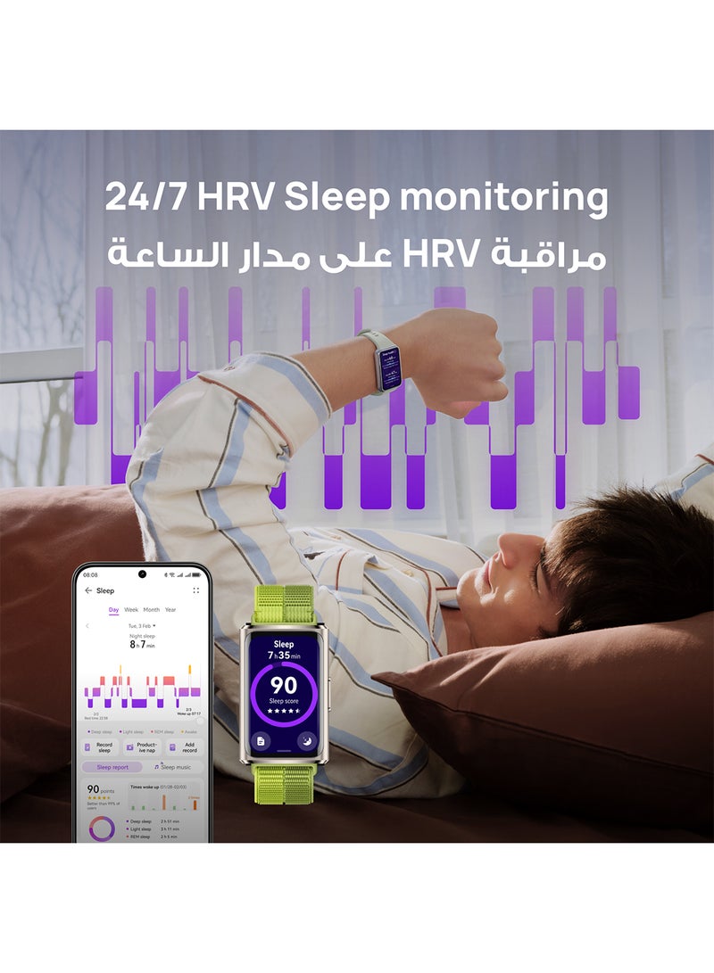 HUAWEI Band 11 PRO Smart Watch, AMOLED Display, Sleep & Stress monitoring Smart Watch, Upto 14 Days Battery, 50m Water Resistance, Precision Fitness & Health Tracker, Android&iOS compatible, Green - Image 3