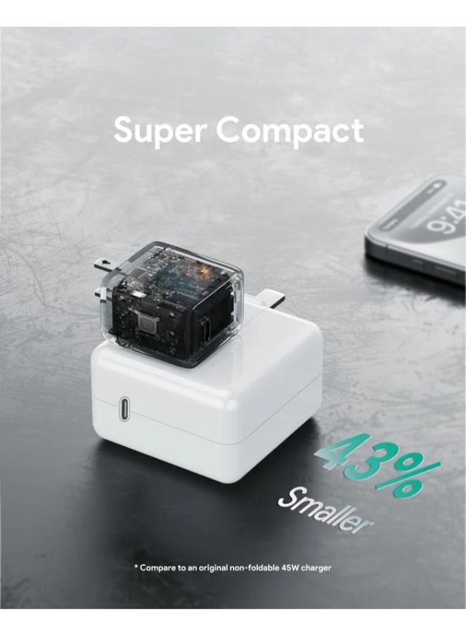 أوكي AUKEY Comet 45W PD Wall Charger with GaN Technology PA-C2 grey - Image 4