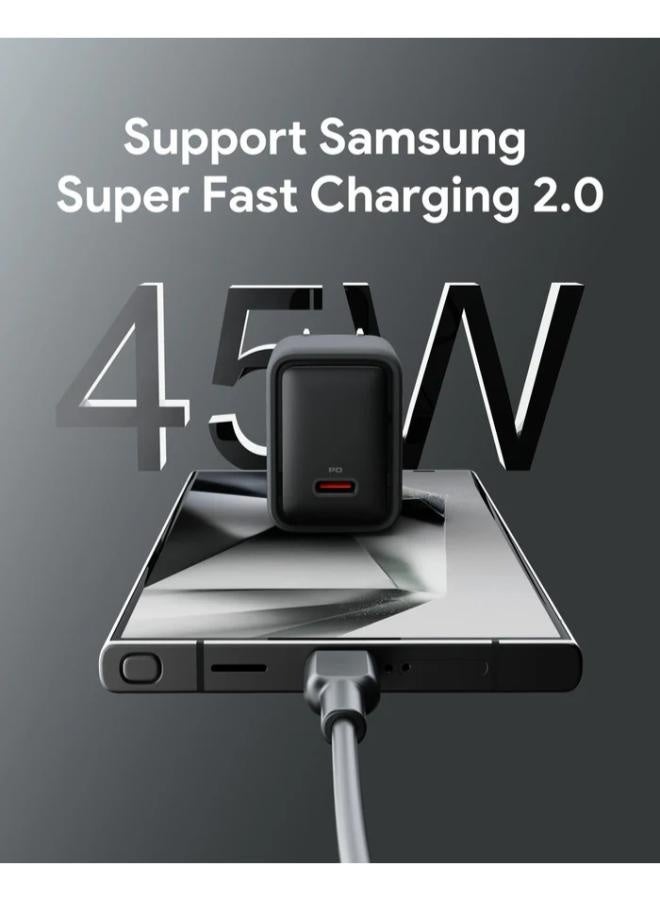 أوكي AUKEY Comet 45W PD Wall Charger with GaN Technology PA-C2 grey - Image 2