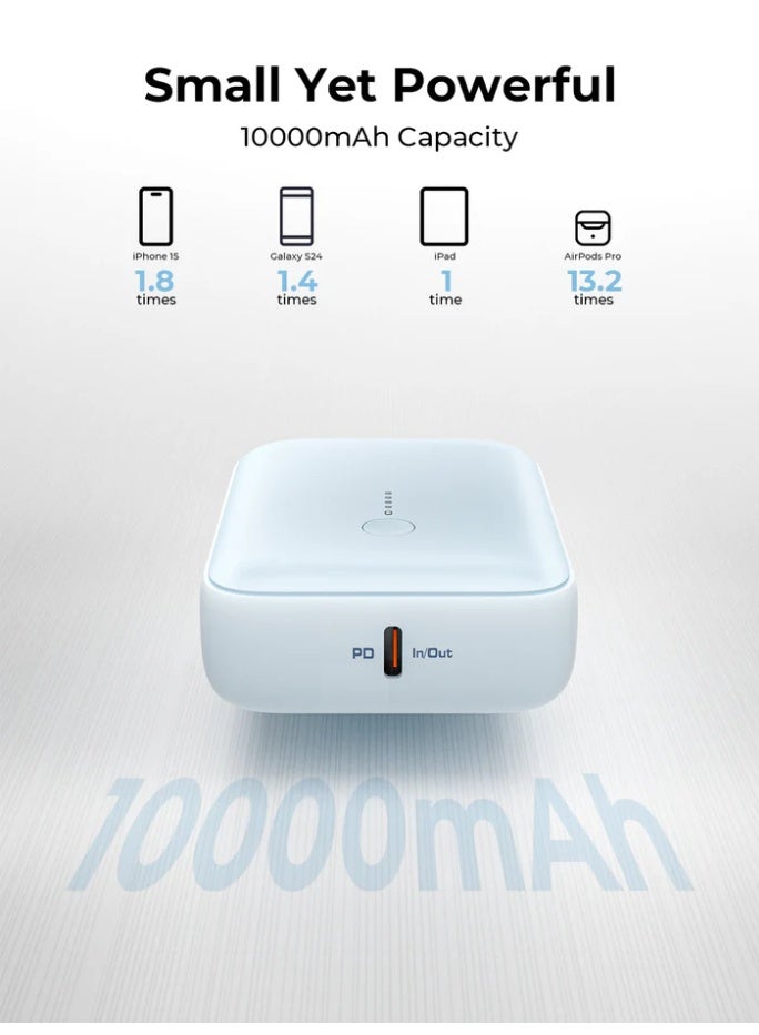 أوكي AUKEY Spark Mini 10000 Compact Fast Charging Slim Power Bank PB-Y55 grey - Image 3