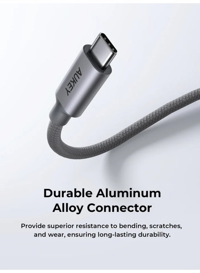 أوكي AUKEY UH-C01 USB-C to Card Reader Hub Adapter grey - Image 3