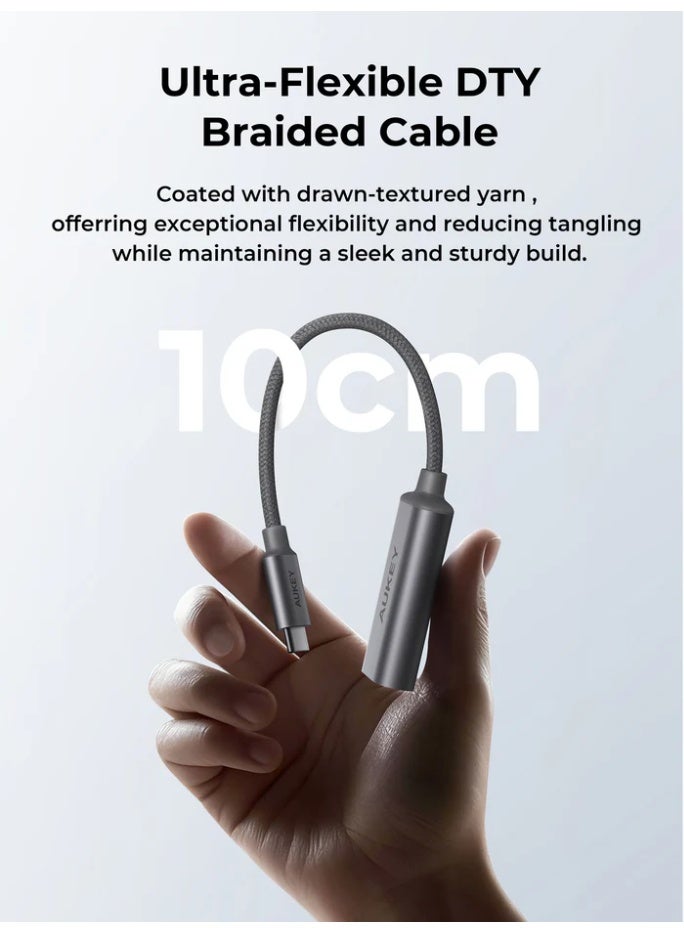 AUKEY UH-D01 USB-C to Displayport Hub Adapter grey - Image 4