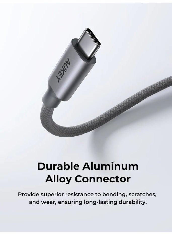 AUKEY UH-D01 USB-C to Displayport Hub Adapter grey - Image 3