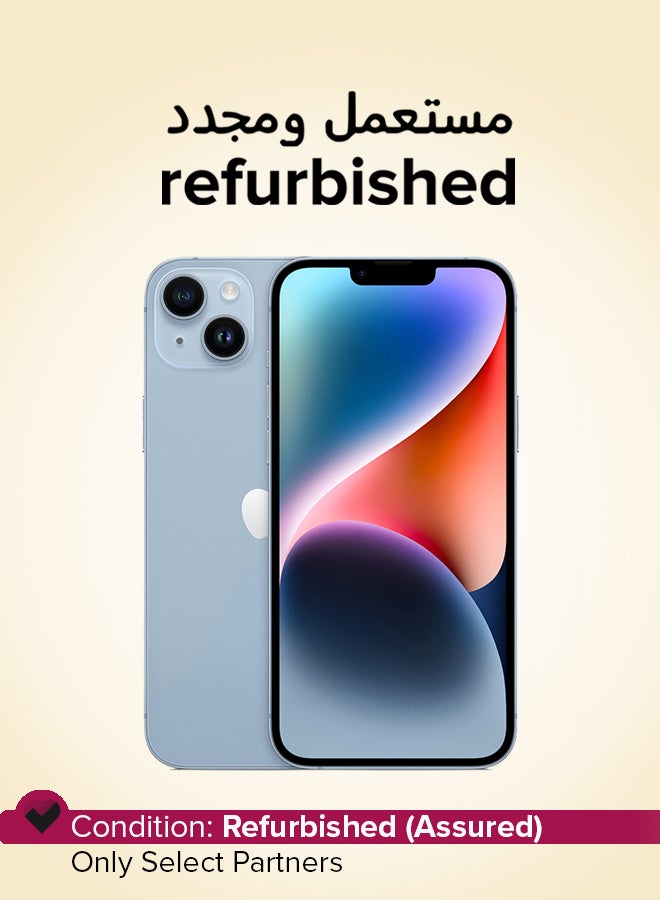 Apple Refurbished - iPhone 14 128GB Blue 5G With FaceTime - Physical Dual SIM Version - Image 1