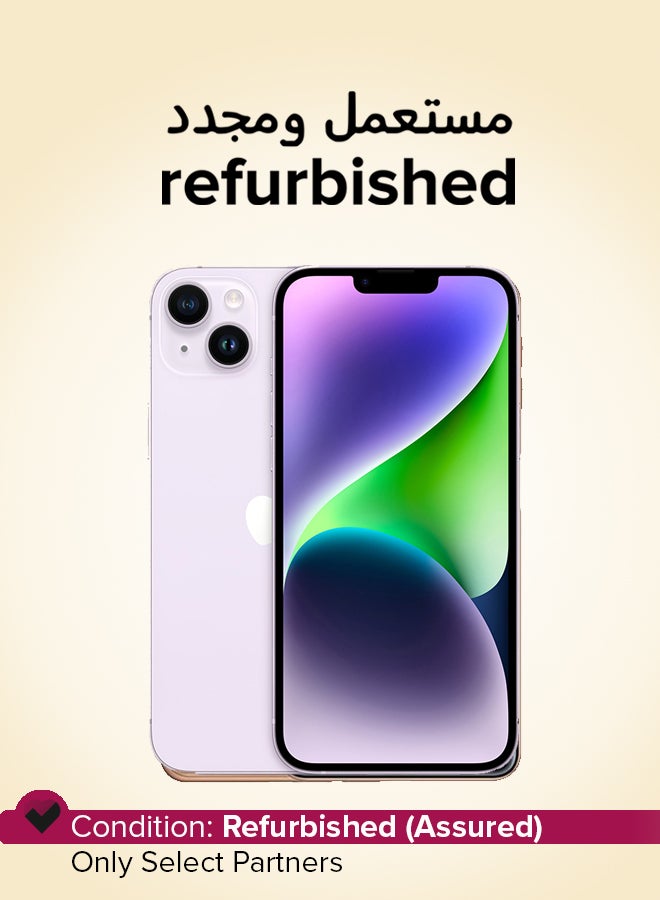 Apple Refurbished - iPhone 14 128GB Purple 5G With FaceTime - Physical Dual SIM Version - Image 1