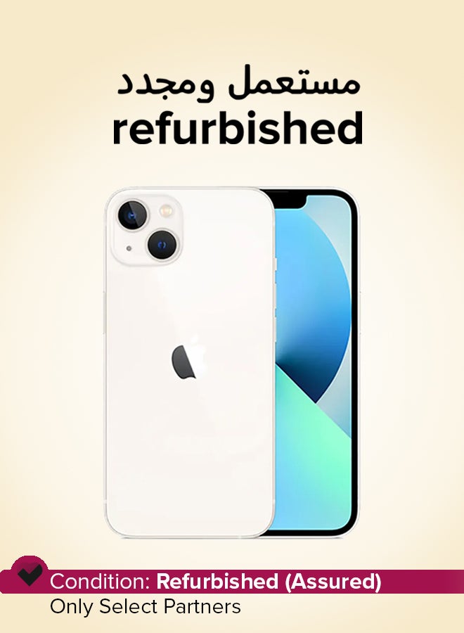 Apple Refurbished - iPhone 13 128GB Starlight 5G With Facetime - Physical Dual SIM Version - Image 1