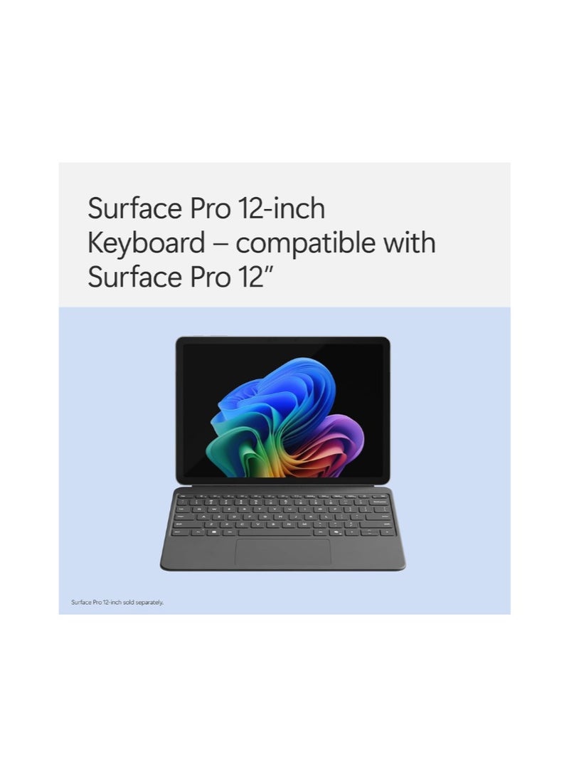 مايكروسوفت Surface Pro Keyboard and Slim Pen 2 Bundle for Surface Pro 12-inch Device, Alcantara Material, Slate - Image 3