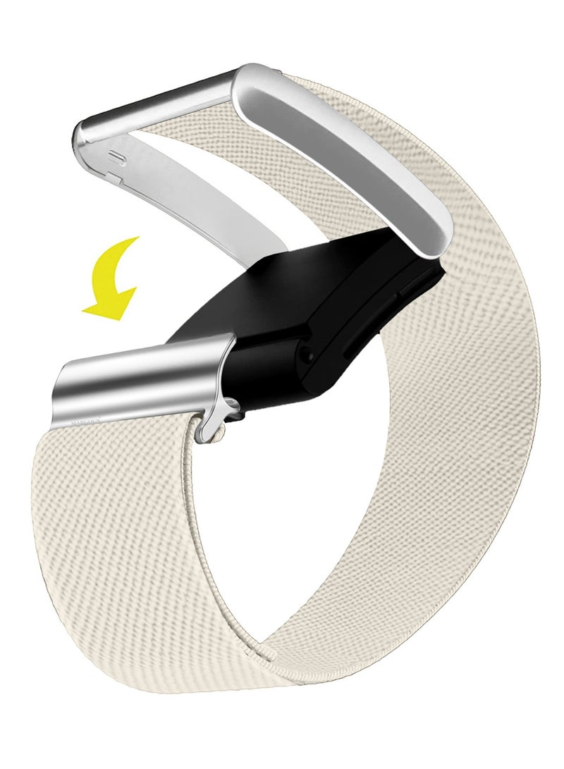 MARGOUN Replacement Nylon Band for Whoop 5.0 with Silver Clip, Adjustable Fitness Sport Wrist Strap for Men & Women- Starlight - Image 1