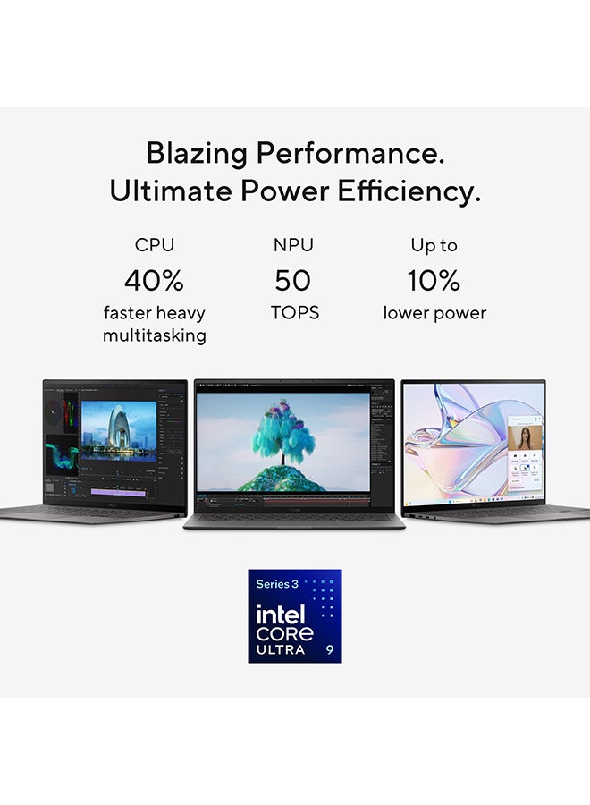 أسوس لابتوب زينبوك S 14 بشاشة 14 بوصة، مع معالج كور ألترا 9/32 جيجابايت رام/1 تيرابايت PCIe G4 SSD/رسومات إنتل UMA/ويندوز 11 هوم - Image 5