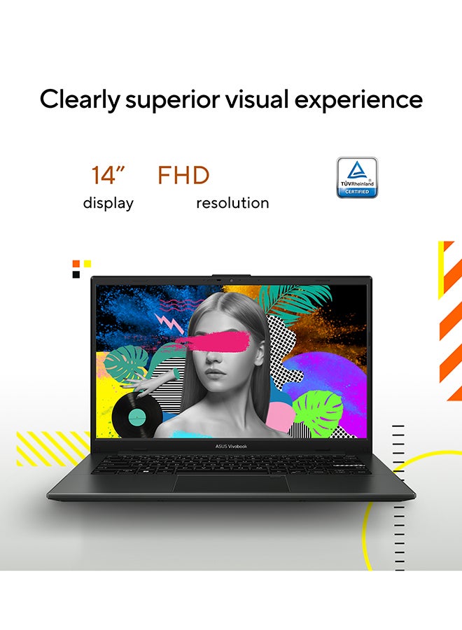 أسوس لابتوب فيفو بوك جو 14 بشاشة 14 بوصة، مع معالج AMD Ryzen 3 7320U/ذاكرة RAM سعة 8 جيجابايت/قرص SSD سعة 512 جيجابايت/رسومات AMD Radeon™/ويندوز 11 هوم - Image 3