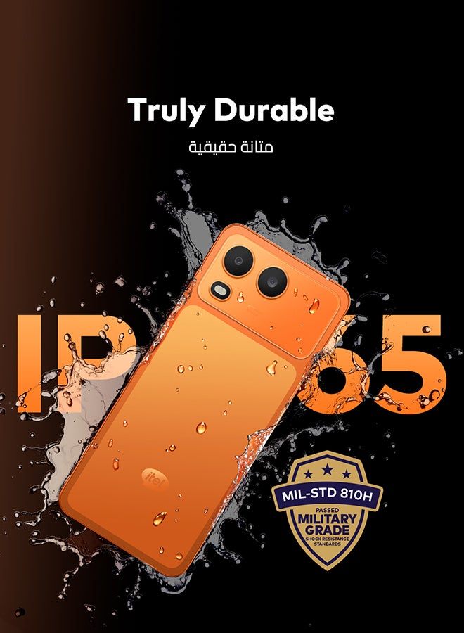 ITEL A200 Dual SIM Comet Orange 3+5GB RAM 128 GB 4G - Middle East Version - Image 3