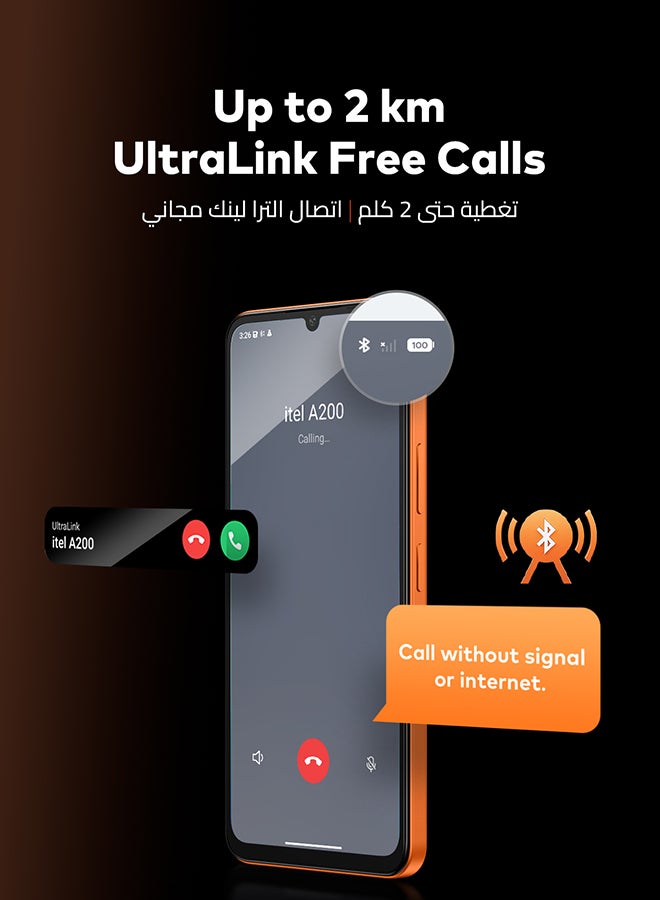 إيتيل A200 ثنائي الشريحة ميتور تيتانيوم 3+5 جيجابايت رام 128 جيجابايت 4G - نسخة الشرق الأوسط - Image 5