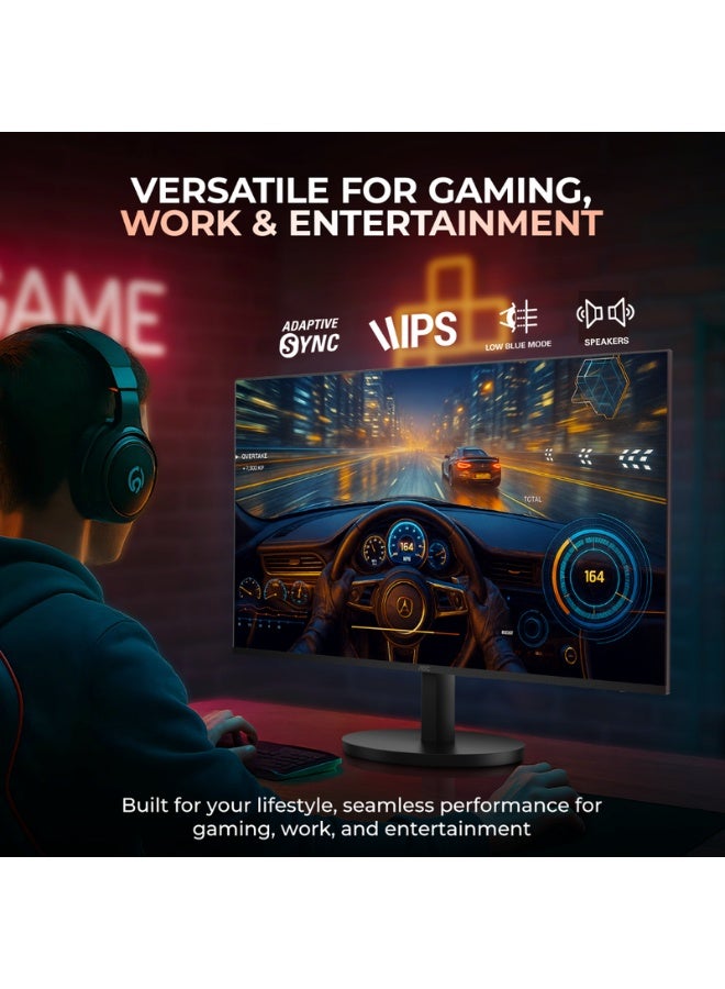 اي او سي 27B3HA3 Monitor 27-inch Full HD 1920×1080, IPS Panel, 120Hz Refresh Rate, 1ms Response Time, Adaptive Sync, 3-Sided Frameless, Speakers Black - Image 5