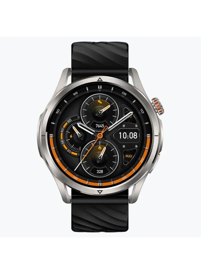KOSPET 450 mAh KOSPET Magic R10 Rugged Smartwatch with 450 mAh battery, 1.43″ AMOLED Display, Dual-Band GPS, Bluetooth 5.3 Calling, 5ATM & IP69K Waterproof, 180+ Sports Modes, 24/7 Health Tracking, Long Battery Life - silver - Image 2