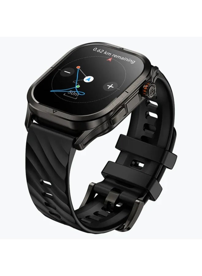KOSPET 450 mAh 450 mAh KOSPET Magic P10 Smartwatch with 1.96″ AMOLED Display, Dual-Band GPS, 5ATM + IP69K Waterproof, Bluetooth 5.3 Calling & Notifications, 180+ Sports Modes, 24/7 Health Monitoring - black - Image 4
