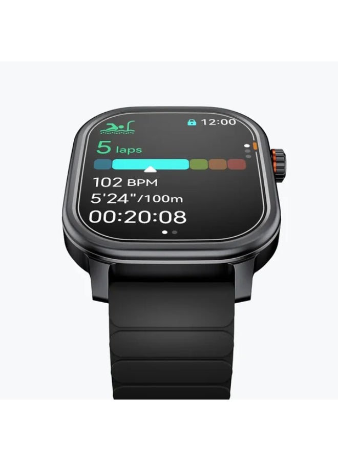 KOSPET 350 mAh Pulse Everyday Smartwatch with Large 1.96″ AMOLED Display, 24/7 Health & Mood Monitoring, 9 ApexMotion Sports Modes + 170+ Workout Modes, Bluetooth 5.3, IP68 Water Resistance, Long Battery Life - Graphite Grey - Image 3