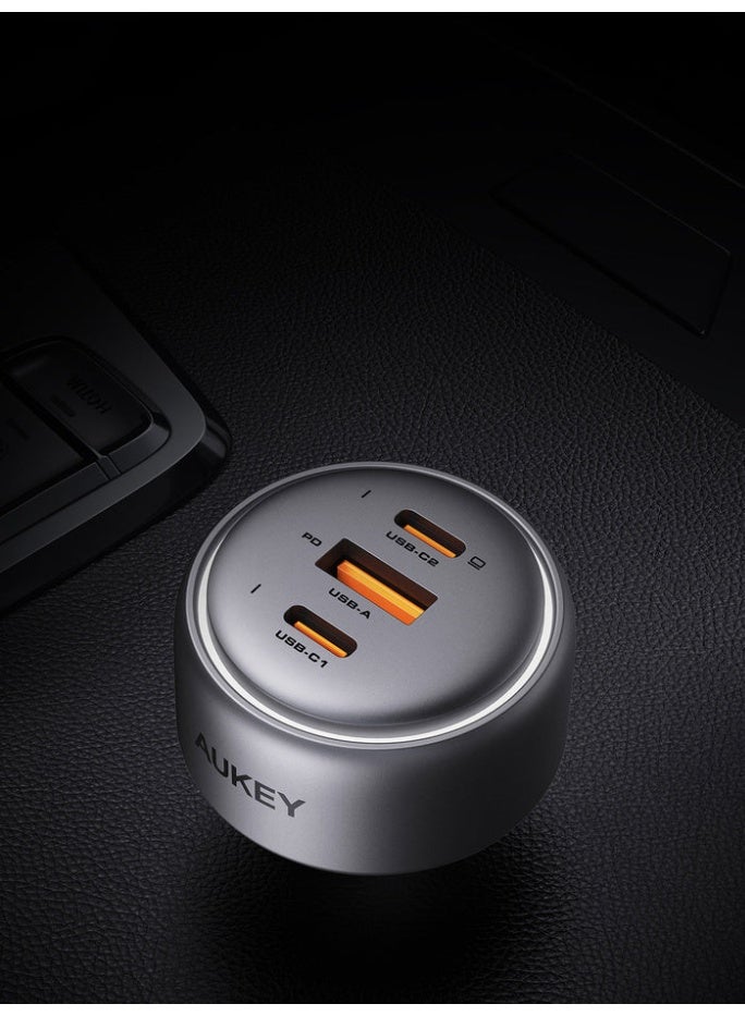 أوكي شاحن سيارة سريع الشحن AUKEY CC-P3 Pathfinder Mix 3 100W - Image 2