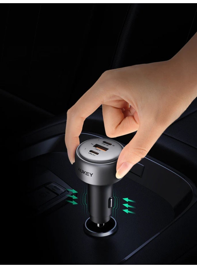 أوكي شاحن سيارة سريع الشحن AUKEY CC-P3 Pathfinder Mix 3 100W - Image 4