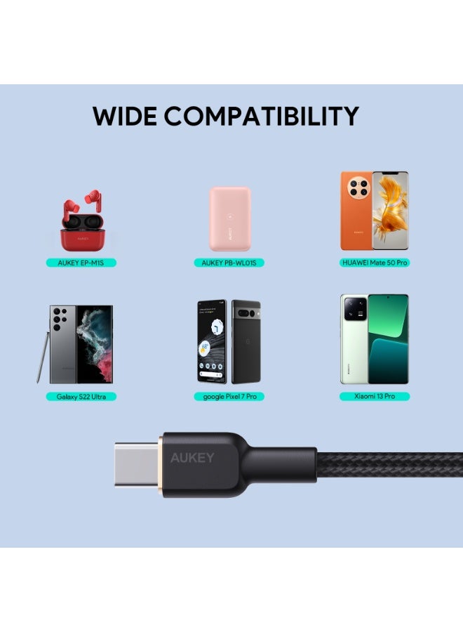 AUKEY Circlet AC USB-A to USB-C Cable, 1 Meter, Black - CB-NAC1-BK black - https://f.nooncdn.com/p/pnsku/N70287326V/45/_/1770720738/51c933ab-e9cc-4a82-96e3-0e6669d50b6a.jpg