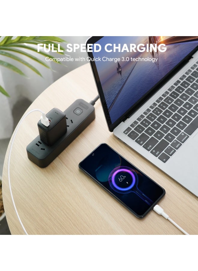 AUKEY Circlet AC USB-A to USB-C Cable, 1 Meter, White - CB-NAC1-WH white - Image 5