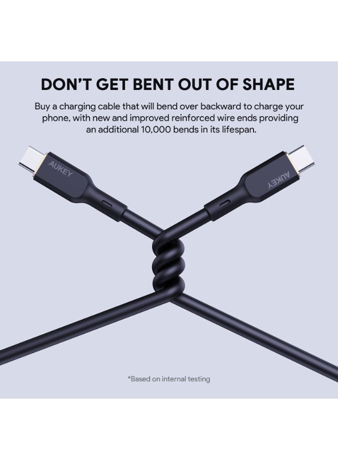 AUKEY Circlet Blink USB-C to USB-C Cable, 1 Meter, Black - CB-SCC101-BK black - https://f.nooncdn.com/p/pnsku/N70287332V/45/_/1770720723/f9ea65c5-ca8a-44c3-b734-33b3571995d3.jpg