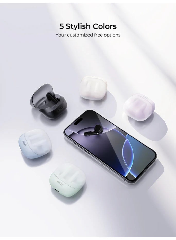 أوكي AUKEY EP-M4 Move Flex True Wireless Earbuds white - Image 5