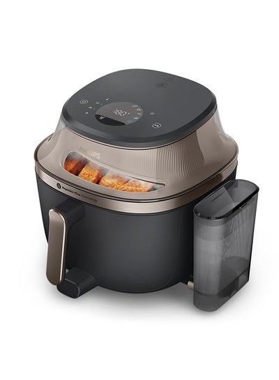 Philips Airfryer 5000 Series 7.2L with Steam and Rail, Black/Gold - NA547/07 7.2 L 2000 W NA547/07 Black, Gold