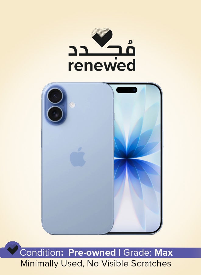 ابل  Renewed - iPhone 17 256GB Mist Blue 5G (eSim only) With FaceTime - Middle East Version - Image 1